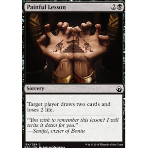 Magic löskort: Battlebond: Painful Lesson