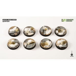 Battle Ready Bases - Winter 28mm Round (8)