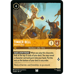 Lorcana Löskort: Fabled: Tinker Bell - Generous Fairy (Foil)