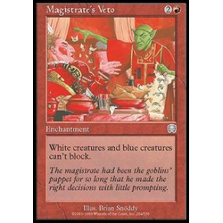 Magic löskort: Mercadian Masques: Magistrate's Veto