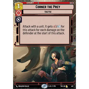 Star Wars: Unlimited Löskort: Twilight of the Republic: Corner the Prey (Hyperspace)