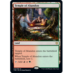 Magic löskort: Theros: Beyond Death: Temple of Abandon (Foil)