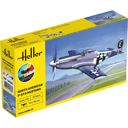 P-51 Mustang D  COMPLETE w.  Glue, Paint,Brush