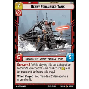 Star Wars: Unlimited Löskort: Twilight of the Republic: Heavy Persuader Tank