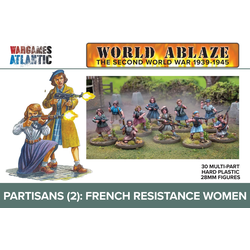 World Ablaze: Partisans (2) French Resistance Women 1939-45 (plastic) (30)