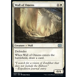 Magic löskort: Double Masters 2022: Wall of Omens (Foil)