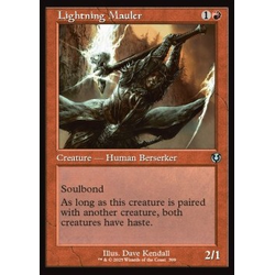 Magic löskort: Magic: Innistrad Remastered: Lightning Mauler (alternative art)