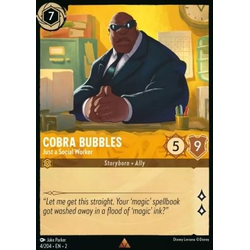 Lorcana Löskort: Rise of the Floodborn: Cobra Bubbles - Just a Social Worker (Foil)