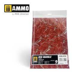Red Marble. Round Die-cut for Bases for Wargames - 2 pcs.