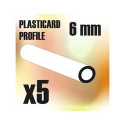 ABS Plasticard - Profile TUBE 6mm
