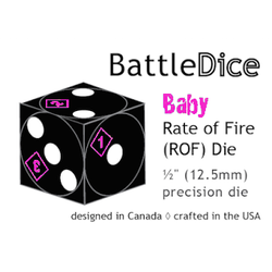 BattleDice 12,5mm Baby Rate of Fire Die - Pink (1)