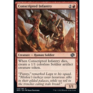 Magic löskort: The Brothers' War: Conscripted Infantry