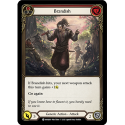 FaB Löskort: Monarch Unlimited: Brandish (Red) (Rainbow Foil)