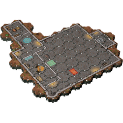 Lorescape Modular Hex-terrain Interior Set: Castles