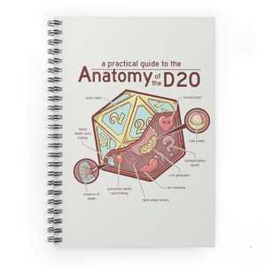 Spiral Notebook Anatomy of the D20
