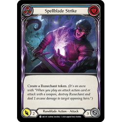 FaB Löskort: Arcane Rising Unlimited: Spellblade Strike (Blue) (Rainbow Foil)