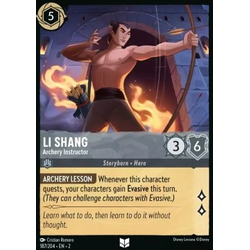 Lorcana Löskort: Rise of the Floodborn: Li Shang - Archery Instructor (Foil)
