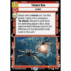 Star Wars: Unlimited Löskort: Jump to Lightspeed: Trench Run