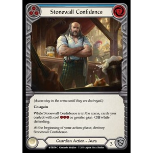 FaB Löskort: Welcome to Rathe Alpha: Stonewall Confidence (Blue) (Rainbow Foil)