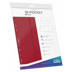 Ultimate Guard 18-Pocket Pages Side-Loading Red (10)
