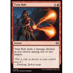 Magic löskort: Tarkir: Dragonstorm: Twin Bolt (Foil)