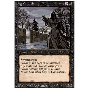 Magic löskort: Revised: Bog Wraith