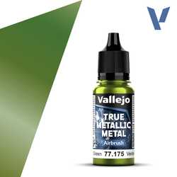 Vallejo True Metallic Metal: Amber Green (Airbrush) (18ml)