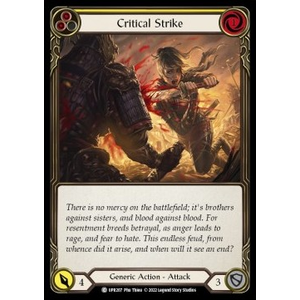 FaB Löskort: Uprising: Critical Strike (Yellow)