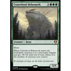 Magic löskort: Commander Masters: Craterhoof Behemoth