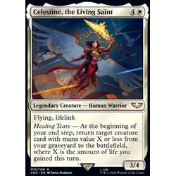 Magic löskort: Universes Beyond: Warhammer 40,000: Celestine, the Living Saint (Foil)