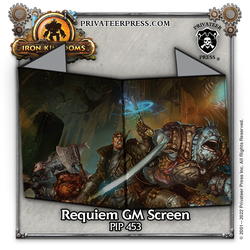 Iron Kingdoms RPG: Requiem GM Screen (5e)