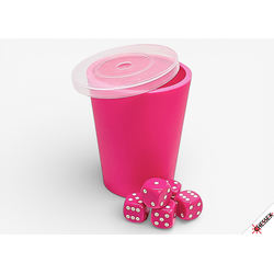 Chessex Cup-O-Dice Games Neon Pink