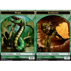 Magic löskort: Ravnica Allegiance Guild Kits: Wurm/Sapproling Token