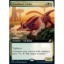 Magic löskort: Ikoria: Lair of Behemoths: Frondland Felidar (alternative art)
