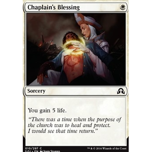 Magic löskort: Shadows over Innistrad: Chaplain's Blessing (Foil)