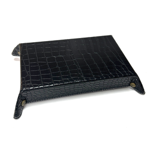 Alphaspel: Rectangular Dice Tray Dragonskin - Light Bluegrey