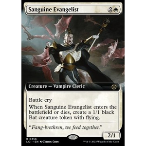 Magic löskort: The Lost Caverns of Ixalan: Sanguine Evangelist (alternative art) (Foil)