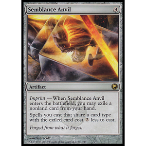 Magic löskort: Scars of Mirrodin: Semblance Anvil