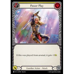 FaB Löskort: Super Slam: Power Play (Yellow) (Rainbow Foil)