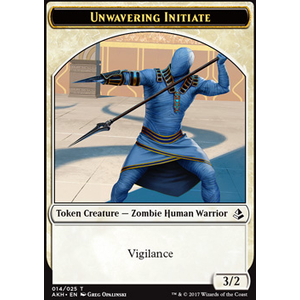 Magic löskort: Amonkhet: Unwavering Initiate Token