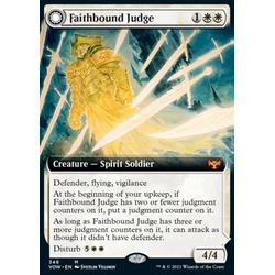 Magic löskort: Innistrad: Crimson Vow: Faithbound Judge // Sinner's Judgment (alternative art)