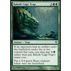 Magic löskort: Zendikar: Baloth Cage Trap