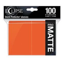 Card Sleeves Standard Pro-Matte Eclipse Pumpkin Orange 66x91mm (100) (Ultra Pro)