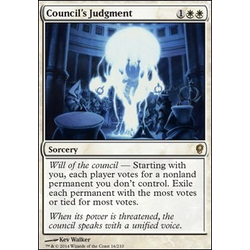 Magic löskort: Conspiracy: Council's Judgment (Foil)