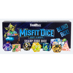 FanRoll: Mystery Misfit Sharp Edge Resin Polyhedral Dice Set (7)