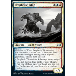 Magic löskort: Modern Horizons 2: Prophetic Titan (alternative art)