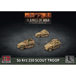German Sd Kfz 250 Scout Troop (plastic)