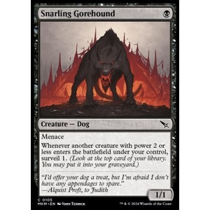 Magic löskort: Murders at Karlov Manor: Snarling Gorehound