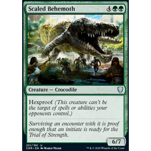 Magic löskort: Commander Legends: Scaled Behemoth
