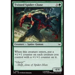 Magic löskort: Marvel's Spider-Man: Eternal: Twisted Spider-Clone (Foil)